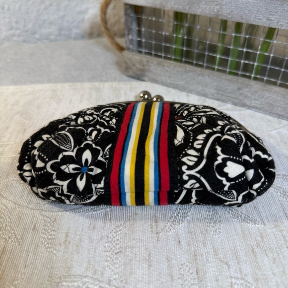Vera Bradley Barcelona Double Kiss Kisslock Coin Purse. Multi-color - Picture 4 of 7